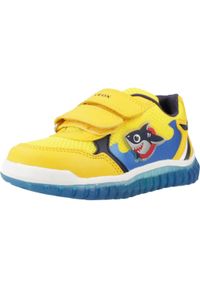 Geox - Buty GEOX LIGHTYLOO BOY Żółty. Kolor: żółty. Materiał: tkanina, syntetyk. Styl: sportowy. Sport: turystyka piesza #1