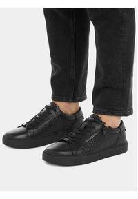Calvin Klein Sneakersy Low Top Lace Up W/Zip Mono HM0HM01188 Czarny. Kolor: czarny #4