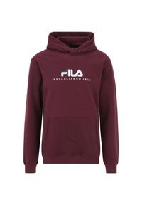 Bluza sportowa męska Fila Brunssum. Typ kołnierza: kaptur. Kolor: biały, czerwony, wielokolorowy, brązowy
