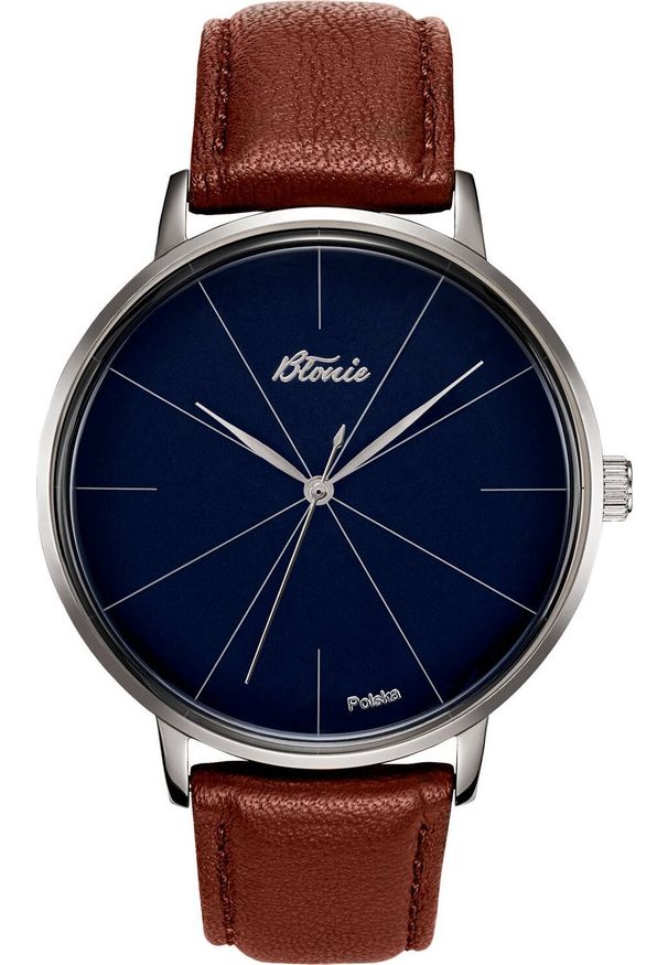 Zegarek Pan i Pani Gadżet Zegarek Błonie klasyczny Zodiak Ultramaryna męski. Kolor: niebieski. Styl: klasyczny