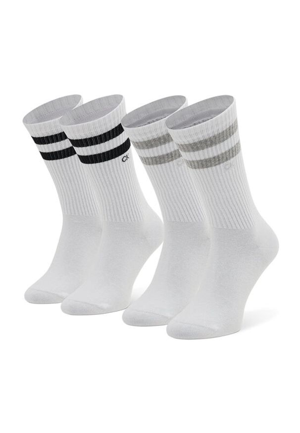 Calvin Klein Skarpety długie 701218711 Biały. Kolor: biały. Materiał: materiał