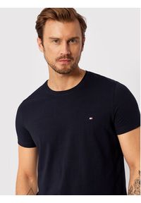 TOMMY HILFIGER - Tommy Hilfiger T-Shirt Core Stretch MW0MW27539 Granatowy Slim Fit. Kolor: niebieski. Materiał: bawełna #4