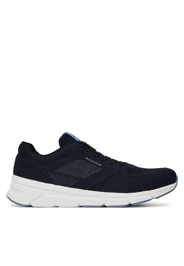 TOMMY HILFIGER - Tommy Hilfiger Sneakersy Modern Comfort Run Knit FM0FM05524 Granatowy. Kolor: niebieski. Materiał: materiał. Sport: bieganie