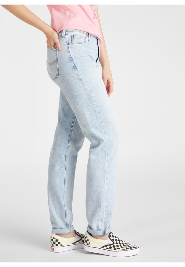 Lee - LEE MOM STRAIGHT DAMSKIE SPODNIE JEANSOWE L32IGGSM 112107567
