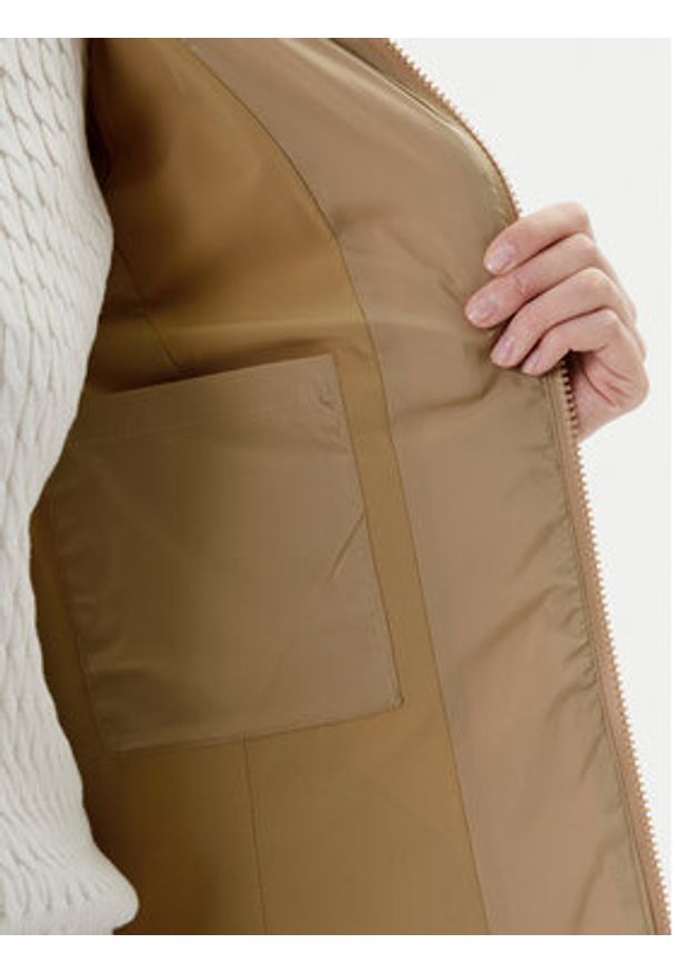 Guess Kurtka zimowa V4YL05 WF3X0 Beżowy Regular Fit. Kolor: beżowy. Materiał: syntetyk. Sezon: zima