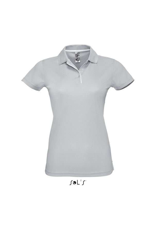 SOL'S - Damska koszulka polo Sol's Performer. Okazja: na co dzień. Typ kołnierza: polo. Kolor: czarny. Styl: casual