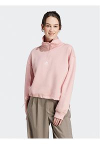 Adidas - adidas Bluza IR8380 Różowy Oversize. Kolor: różowy. Materiał: bawełna #1