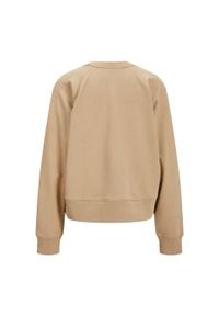 Damska bluza oversize JJXX caitlyn. Kolor: beżowy. Materiał: bawełna. Sport: fitness
