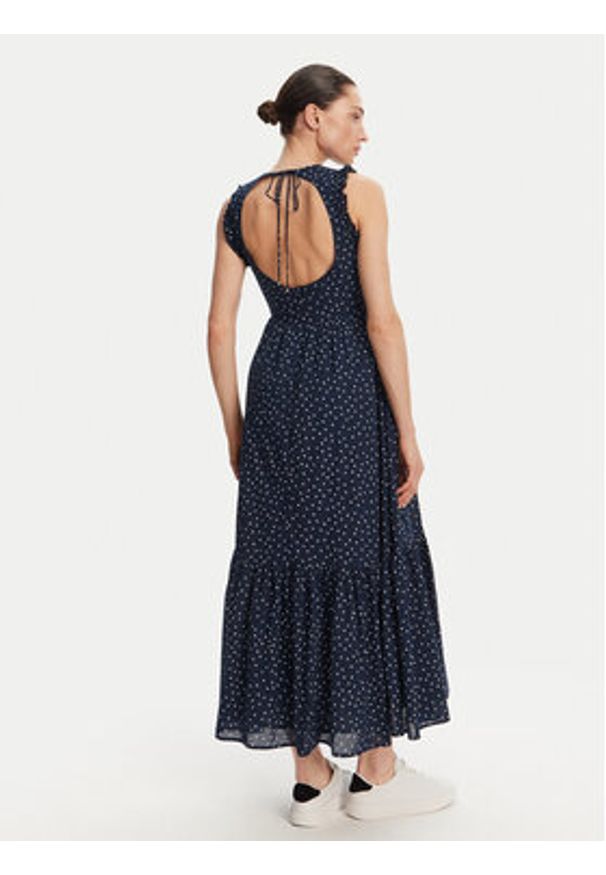 Pepe Jeans Sukienka codzienna Deborah PL953666 Granatowy Regular Fit. Okazja: na co dzień. Kolor: niebieski. Materiał: bawełna. Typ sukienki: proste. Styl: casual