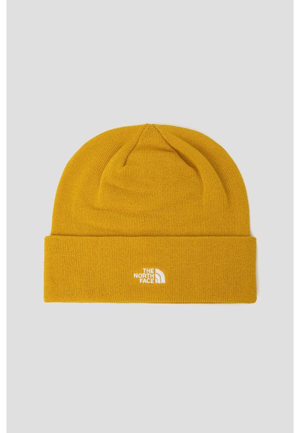 The North Face - Czapka. Kolor: żółty. Materiał: włókno, dzianina, materiał