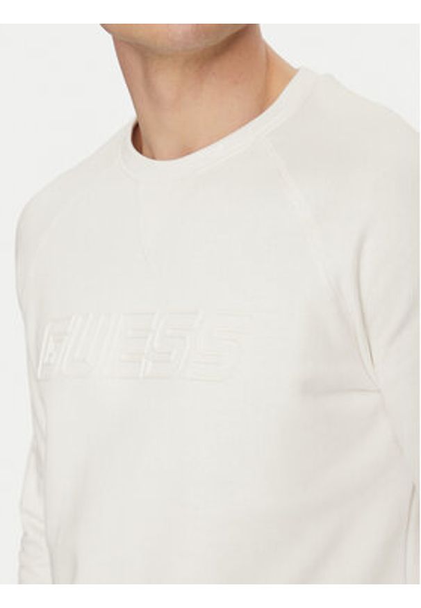 Guess Bluza Z4YQ16 KAIJ1 Écru Regular Fit. Materiał: bawełna