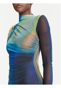 Desigual Sukienka codzienna Shira 25WWVK43 Niebieski Slim Fit. Okazja: na co dzień. Kolor: niebieski. Materiał: syntetyk. Typ sukienki: proste. Styl: casual #2