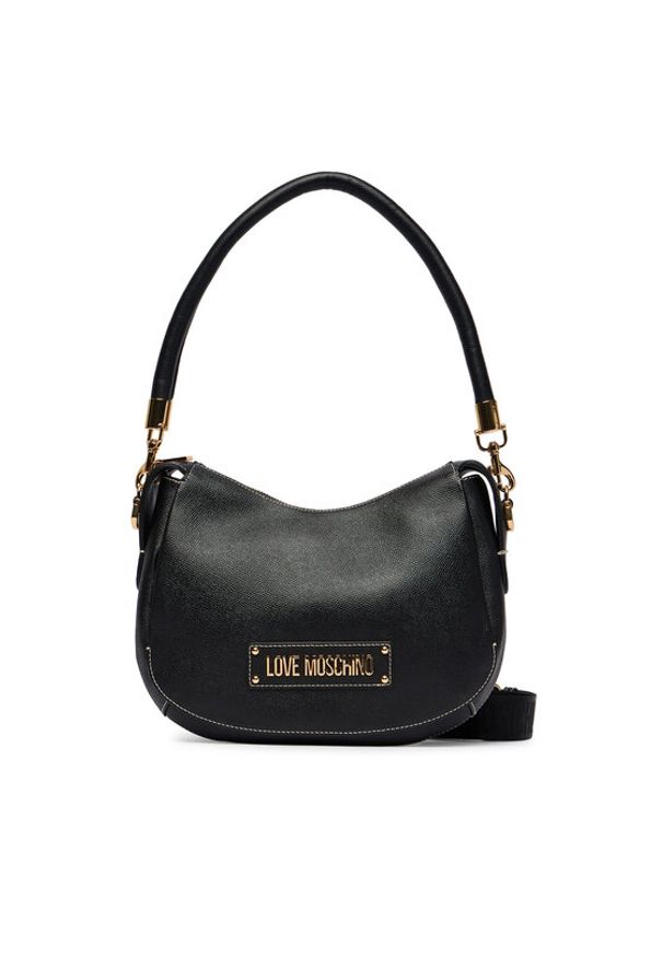 Love Moschino - LOVE MOSCHINO Torebka JC4286PP0OK1400A Czarny. Kolor: czarny. Materiał: skórzane