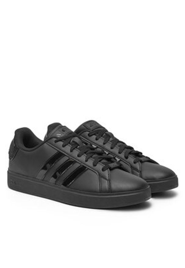 Adidas - adidas Sneakersy Star Wars Grand Court JI2842 Czarny. Kolor: czarny. Materiał: skóra. Wzór: motyw z bajki