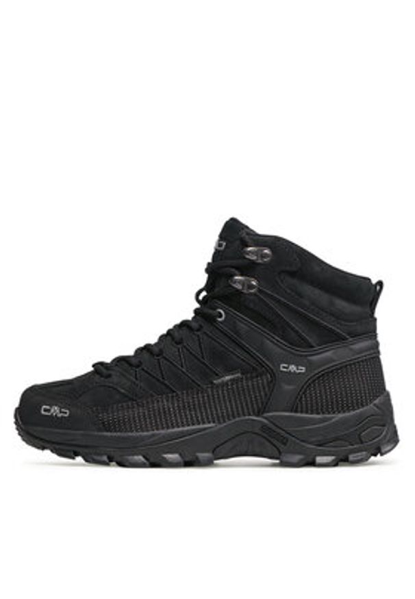 CMP Trekkingi Rigel Mid Wp 3Q12947 Czarny. Kolor: czarny. Materiał: skóra, zamsz. Sport: turystyka piesza