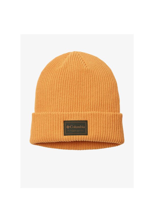 columbia - Czapka zimowa Columbia Lost Lager II Beanie - sunstone/outdoor original. Kolor: pomarańczowy. Sezon: zima