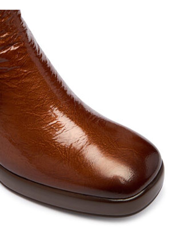 Hispanitas Botki HI254228 Brązowy. Kolor: brązowy. Materiał: skóra, lakier