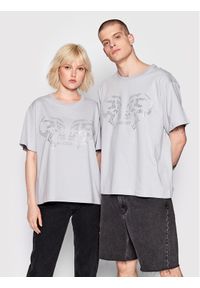 Mindout T-Shirt Unisex Szary Oversize. Kolor: szary. Materiał: bawełna #1