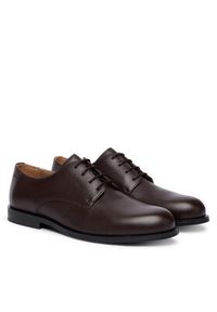 Calvin Klein Półbuty Ess Rubber Derby Lth HM0HM02056 Brązowy ciemny. Kolor: brązowy. Materiał: skóra #5
