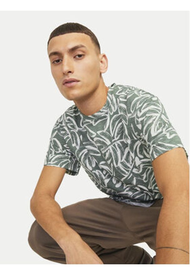 Jack & Jones T-Shirt Lafayette 12250434 Zielony Relaxed Fit. Kolor: zielony. Materiał: bawełna