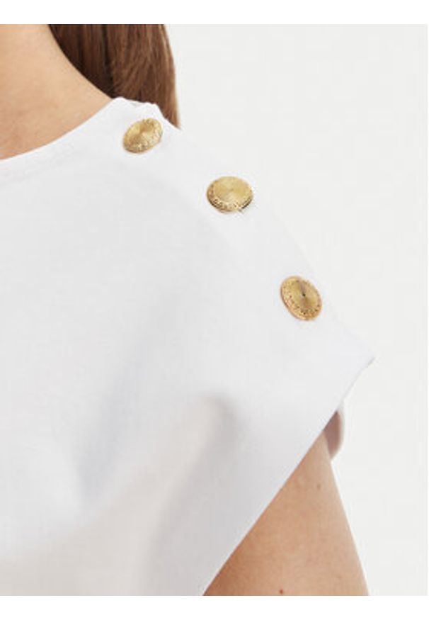 Marciano Guess T-Shirt G6GI04 K3505 Biały Regular Fit. Kolor: biały. Materiał: bawełna