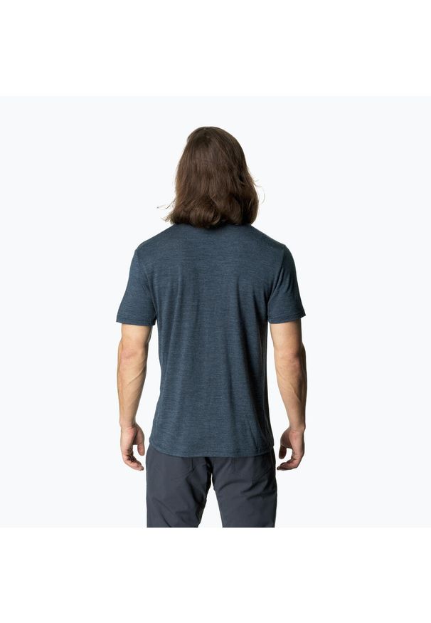 Koszulka męska Houdini Activist Tee. Kolor: niebieski. Sport: turystyka piesza