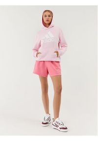 Adidas - adidas Szorty sportowe ALL SZN Fleece Washed IK4261 Różowy Loose Fit. Kolor: różowy. Materiał: bawełna #2