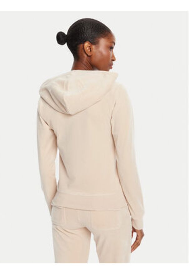 Juicy Couture Bluza Robertson JCAP176G Beżowy Slim Fit. Kolor: beżowy. Materiał: syntetyk