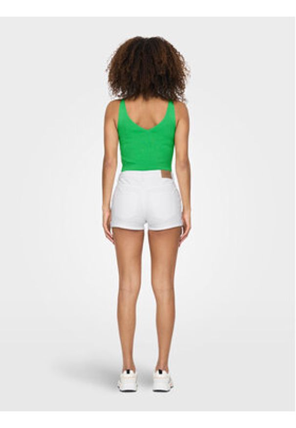 JDY Szorty jeansowe Blume 15293951 Biały Tight Fit. Kolor: biały. Materiał: bawełna