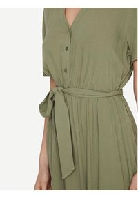 Vila Sukienka koszulowa Moashly 14089260 Zielony Regular Fit. Kolor: zielony. Materiał: wiskoza. Typ sukienki: koszulowe #2