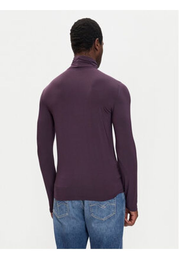Emporio Armani Underwear Golf 112066 4F511 05093 Fioletowy Slim Fit. Typ kołnierza: golf. Kolor: fioletowy