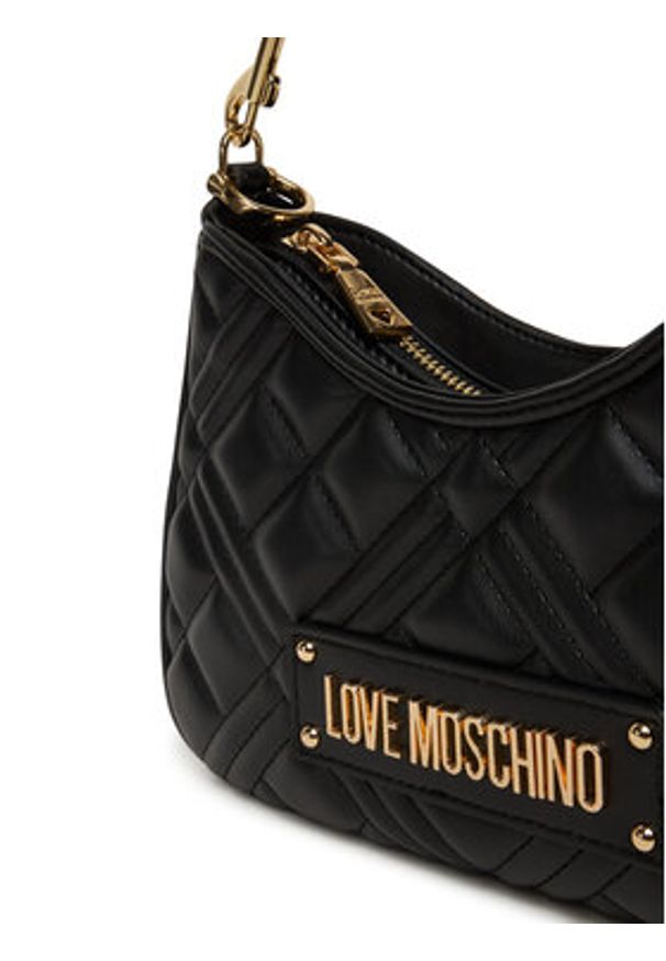 Love Moschino - LOVE MOSCHINO Torebka JC4152PP1NLA0000 Czarny. Kolor: czarny. Materiał: skórzane