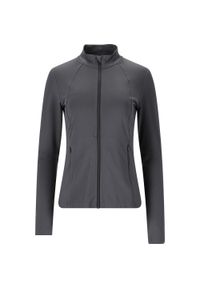 ENDURANCE - Bluza midlayer damska Endurance Anthea. Kolor: brązowy, wielokolorowy, szary. Długość rękawa: długi rękaw. Sport: fitness