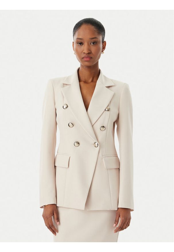 Maryley Marynarka 26EB139/43LA Beżowy jasny Regular Fit. Kolor: beżowy. Materiał: syntetyk