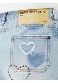 One Teaspoon Szorty jeansowe Retro Dukes 26849 Niebieski Relaxed Fit. Kolor: niebieski. Materiał: bawełna. Styl: retro