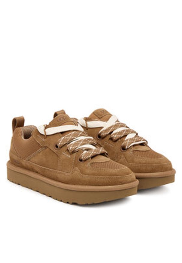 Ugg Sneakersy Sneakersy W Lo Lowmel 1168890 Brązowy. Kolor: brązowy. Materiał: zamsz, skóra
