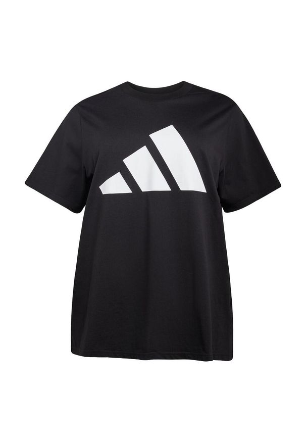 Adidas - Koszulka Essentials Big Logo Cotton (Plus Size). Kolekcja: plus size. Kolor: biały, wielokolorowy, czarny. Materiał: bawełna