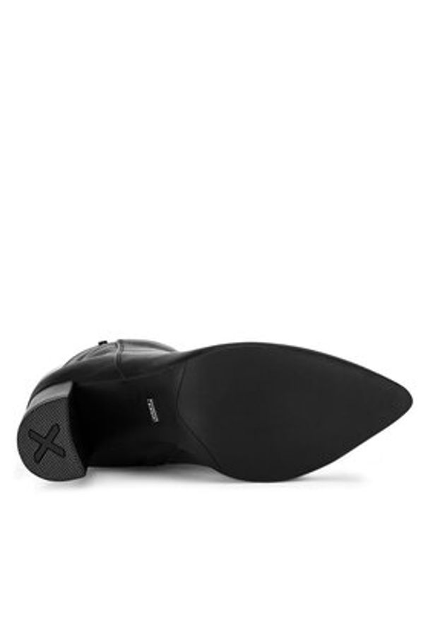 MEXX Botki MI001714543W Czarny. Kolor: czarny. Materiał: skóra