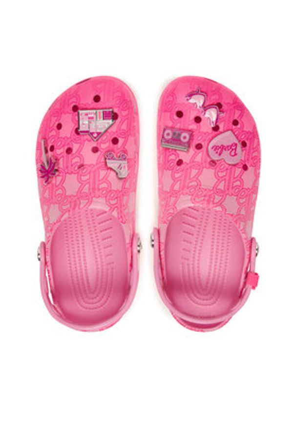 Crocs Klapki Barbie Classic Clog 211405 Różowy. Kolor: różowy