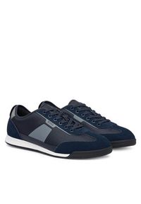 BOSS Sneakersy Nitan 50557886 Granatowy. Kolor: niebieski. Materiał: materiał #2