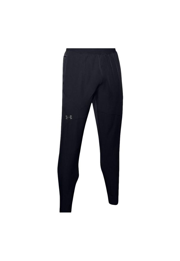 Spodnie dresowe slim fit Under Armour Flex Woven. Kolor: wielokolorowy, szary, czarny. Materiał: dresówka. Sport: fitness