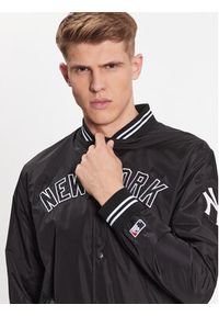 47 Brand Kurtka bomber New York Yankees Wordmark 47 Drift Track Jacket Czarny Regular Fit. Kolor: czarny. Materiał: syntetyk #5