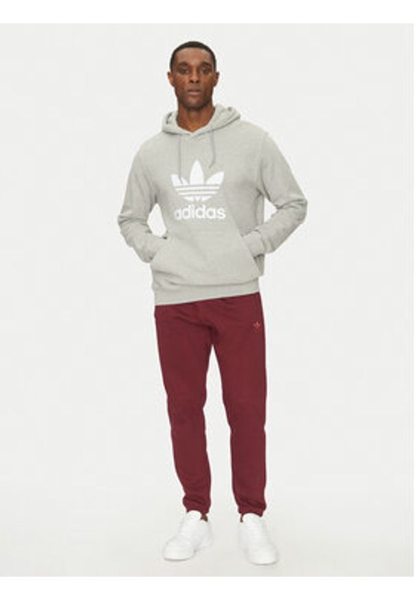 Adidas - adidas Bluza adicolor Classic Trefoil IM4490 Szary Regular Fit. Kolor: szary. Materiał: bawełna