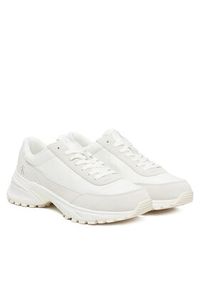 Calvin Klein Jeans Sneakersy Hike Runner Casual Ny-Su YM0YM01292 Biały. Okazja: na co dzień. Kolor: biały. Materiał: skóra #6