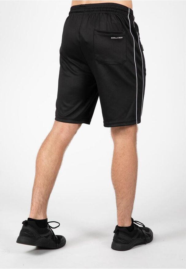 GORILLA WEAR - Spodenki fitness męskie Gorilla Wear Wenden Shorts. Kolor: biały, wielokolorowy, czarny. Materiał: dresówka. Sport: fitness