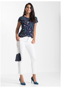 bonprix - Bluzka koszulowa. Kolor: niebieski. Długość rękawa: krótki rękaw. Długość: krótkie #3