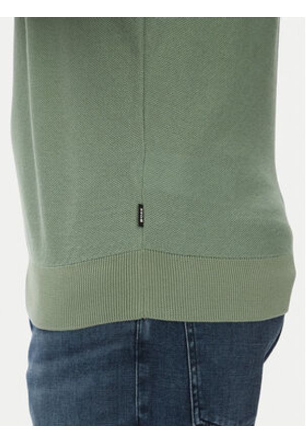 BOSS Sweter Jianfranco 50537642 Zielony Regular Fit. Kolor: zielony. Materiał: bawełna