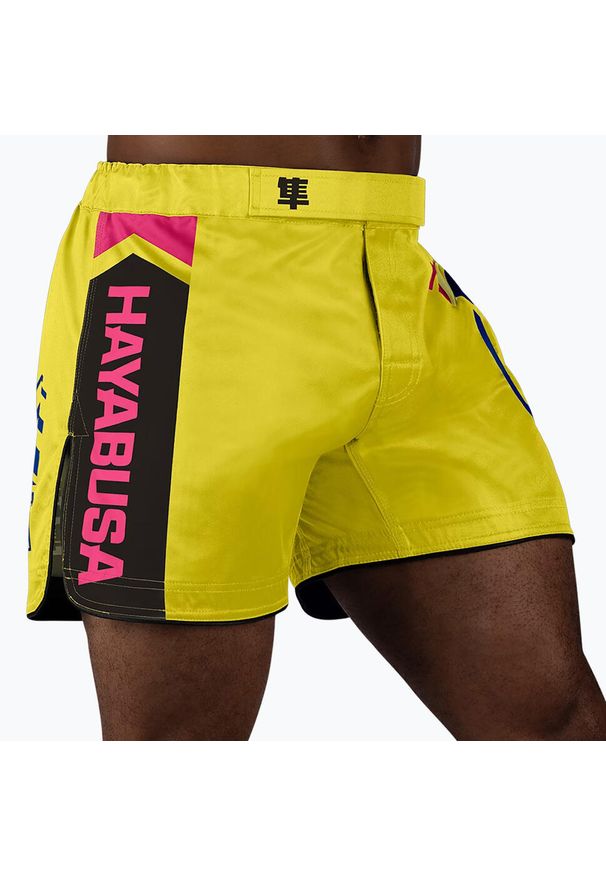 HAYABUSA - Spodenki treningowe męskie Hayabusa Icon Mid-Thigh MMA. Kolor: żółty