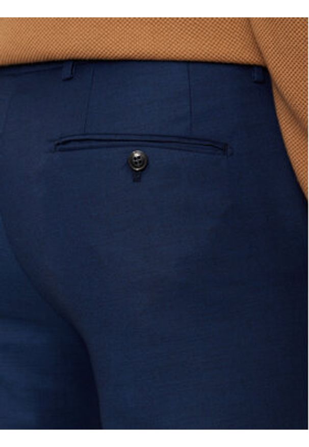 Jack & Jones Chinosy Solaris 12141112 Granatowy Super Slim Fit. Kolor: niebieski. Materiał: syntetyk