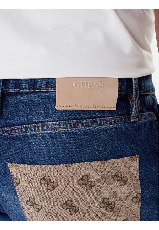 Guess Jeansy M5YAN2 D5KT3 Granatowy Regular Fit. Kolor: niebieski